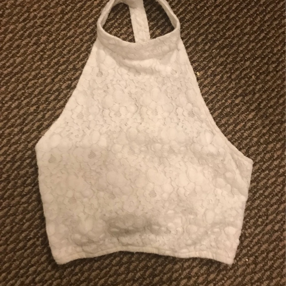 Halter lace top